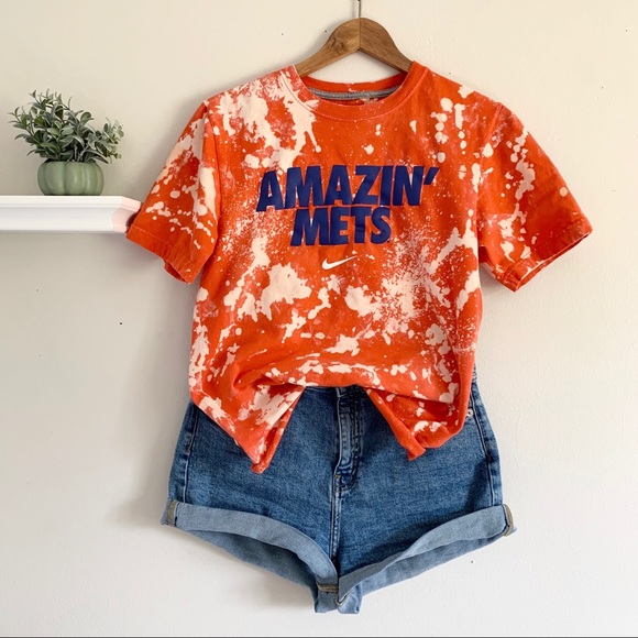 Nike Tops - Custom Bleached Amazin’ Mets T-Shirt